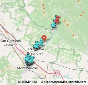 Mappa Strada Provinciale 5 della Penna, 52028 Terranuova Bracciolini AR, Italia (3.89786)