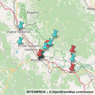 Mappa Strada Provinciale 5 della Penna, 52028 Terranuova Bracciolini AR, Italia (7.01417)