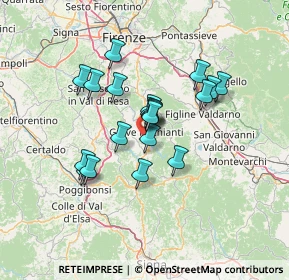 Mappa Greve In Chianti, 50022 Greve in Chianti FI, Italia (10.886)