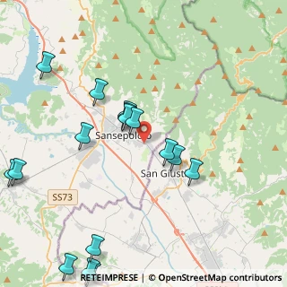Mappa Via Tiberina Sud, 52037 Sansepolcro AR, Italia (5.20563)