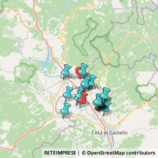 Mappa Via Tiberina Sud, 52037 Sansepolcro AR, Italia (6.512)