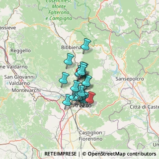 Mappa Località Ponte Caliano, 52010 Capolona AR, Italia (7.9325)