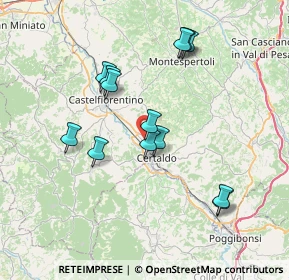 Mappa Via Liguria, 50052 Certaldo FI, Italia (7.10077)