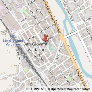 Mappa Largo Vetrai, 41, 52027 San Giovanni Valdarno, Arezzo (Toscana)