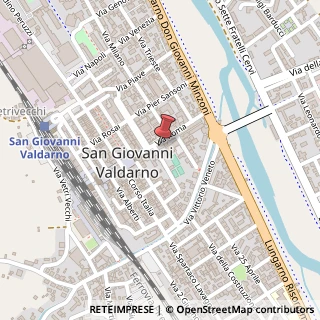 Mappa Via Roma, 3, 52027 San Giovanni Valdarno, Arezzo (Toscana)