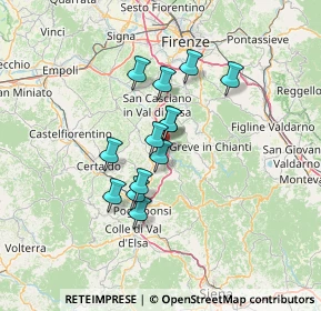 Mappa 50028 Tavarnelle Val di Pesa FI, Italia (10.38385)