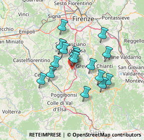 Mappa 50028 Tavarnelle Val di Pesa FI, Italia (10.46111)