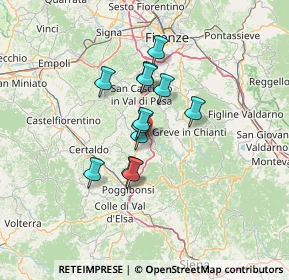 Mappa 50028 Tavarnelle Val di Pesa FI, Italia (9.5875)