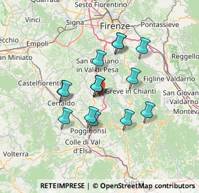 Mappa 50028 Tavarnelle Val di Pesa FI, Italia (10.94467)