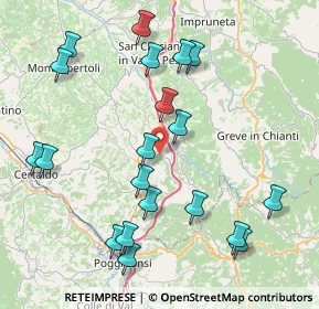 Mappa 50028 Tavarnelle Val di Pesa FI, Italia (9.3575)