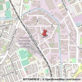 Mappa Via Giovanni Verga, 1/A, 57121 Livorno, Livorno (Toscana)
