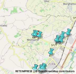 Mappa Via G. Saragat, 60030 Monsano AN, Italia (2.8715)