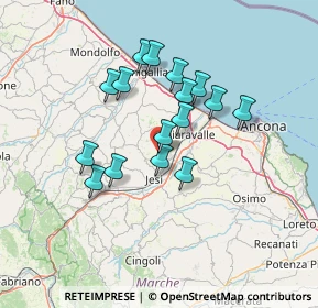 Mappa Via G. Saragat, 60030 Monsano AN, Italia (11.7075)