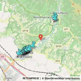 Mappa Via Gastone Nencini, 52028 Terranuova Bracciolini AR, Italia (2.3555)