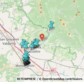 Mappa Via Gastone Nencini, 52028 Terranuova Bracciolini AR, Italia (4.582)