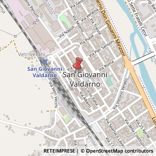 Mappa Corso Italia, 118, 52027 San Giovanni Valdarno, Arezzo (Toscana)