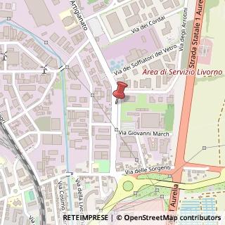 Mappa Via dell' Artigianato, 9, 57121 Livorno, Livorno (Toscana)