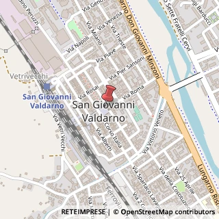 Mappa Piazza Cavour, 4, 52027 San Giovanni Valdarno, Arezzo (Toscana)