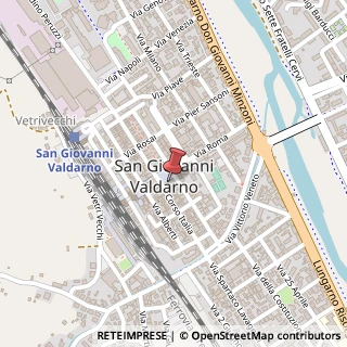 Mappa Piazza Camillo Benso Conte di Cavour, 12, 52027 San Giovanni Valdarno, Arezzo (Toscana)