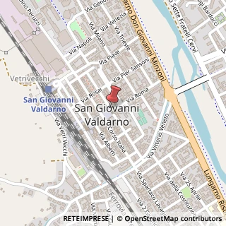 Mappa Piazza Cavour, 52027 San Giovanni Valdarno AR, Italia, 52027 San Giovanni Valdarno, Arezzo (Toscana)