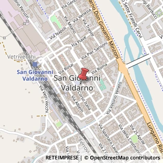 Mappa Piazza Camillo Benso Conte di Cavour, 11, 52027 San Giovanni Valdarno, Arezzo (Toscana)