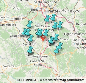 Mappa Viale Gagny, 50028 Tavarnelle Val di Pesa FI, Italia (10.825)