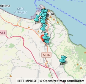 Mappa Via Giuseppe di Vittorio, 60131 Ancona AN, Italia (3.47133)