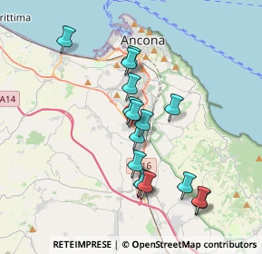 Mappa Via Giuseppe di Vittorio, 60131 Ancona AN, Italia (3.39875)