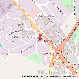 Mappa Via Oliviero Zuccarini, 1, 60131 Ancona, Ancona (Marche)