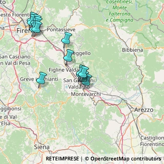 Mappa VIA LE VILLE, 52028 Terranuova Bracciolini AR, Italia (16.88071)
