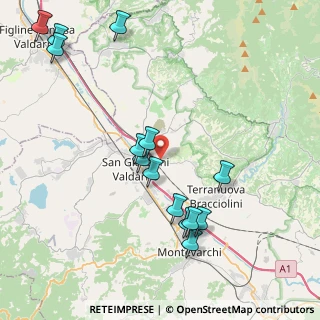 Mappa VIA LE VILLE, 52028 Terranuova Bracciolini AR, Italia (4.66)