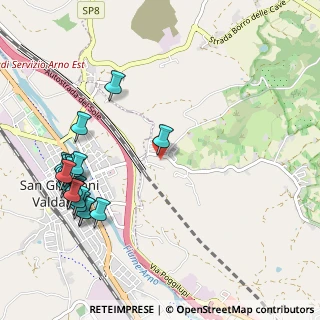 Mappa VIA LE VILLE, 52028 Terranuova Bracciolini AR, Italia (1.3115)
