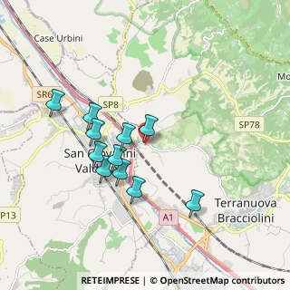 Mappa VIA LE VILLE, 52028 Terranuova Bracciolini AR, Italia (1.66455)
