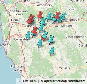 Mappa Via del Giardino, 56034 Casciana Terme Lari PI, Italia (11.7855)