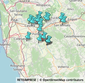 Mappa Via del Giardino, 56034 Casciana Terme Lari PI, Italia (11.21833)