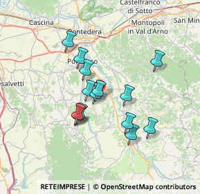 Mappa Via del Giardino, 56034 Casciana Terme Lari PI, Italia (5.84429)