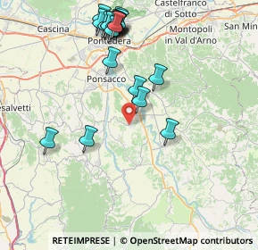 Mappa Via del Giardino, 56034 Casciana Terme Lari PI, Italia (9.1175)