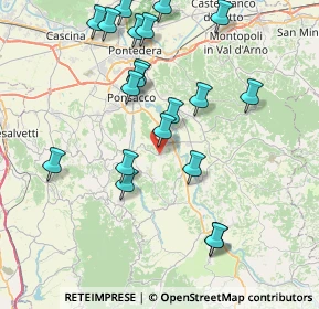 Mappa Via del Giardino, 56034 Casciana Terme Lari PI, Italia (8.685)