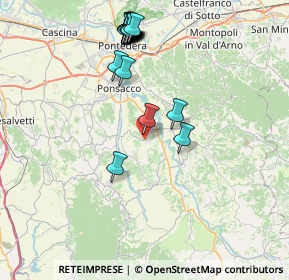 Mappa Via del Giardino, 56034 Casciana Terme Lari PI, Italia (8.923)