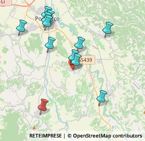 Mappa Via del Giardino, 56034 Casciana Terme Lari PI, Italia (4.31333)