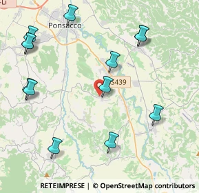 Mappa Via del Giardino, 56034 Casciana Terme Lari PI, Italia (5.14308)