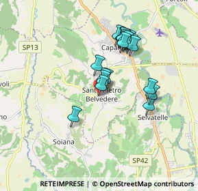 Mappa Via del Giardino, 56034 Casciana Terme Lari PI, Italia (1.5835)