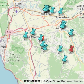 Mappa 56042 Crespina Lorenzana PI, Italia (9.707)