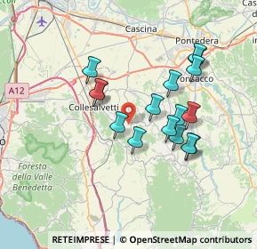 Mappa 56042 Crespina Lorenzana PI, Italia (6.46188)