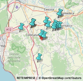 Mappa 56043 Fauglia PI, Italia (6.34267)