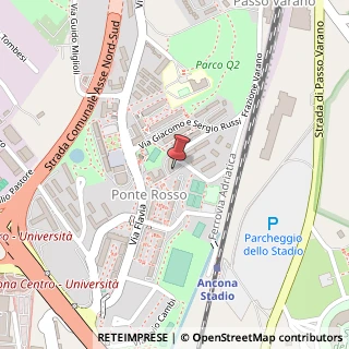 Mappa Via Giacomo e Sergio Russi, 42, 60131 Ancona, Ancona (Marche)