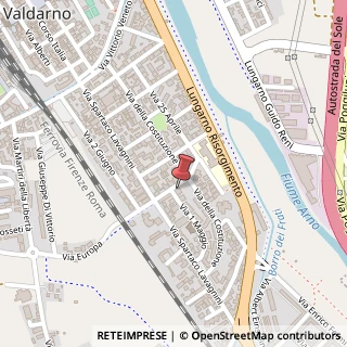 Mappa Via Gaetano Pilati, 13, 52027 San Giovanni Valdarno, Arezzo (Toscana)