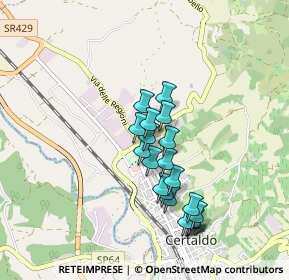 Mappa Via Agnoletti, 50052 Certaldo FI, Italia (0.7765)