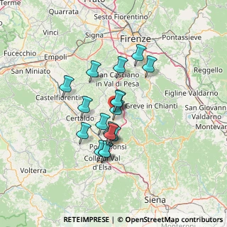 Mappa Viale 2 Giugno, 50028 Tavarnelle Val di Pesa FI, Italia (10.88412)