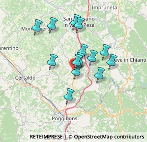 Mappa Viale 2 Giugno, 50028 Tavarnelle Val di Pesa FI, Italia (5.75571)